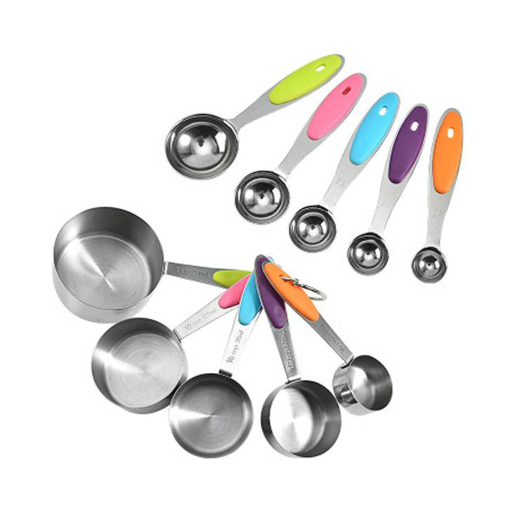 10pcs Stainless Steel Stackable Kitchen Utensils Suppliers Spoons Measurements